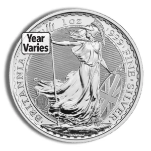 1 Ounce Great Britain Silver Britannia .999 (Year Varies)