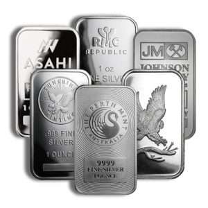 1 Ounce Silver Bar - Brand Varies
