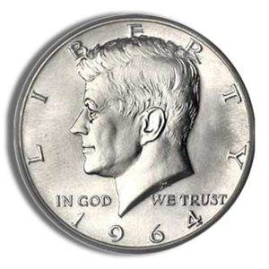 90% Silver 1964 Kennedy Half Dollars